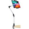 Oilcan Supporto Tablet Braccio Regolabile, Porta Tablet Scrivania Letto Tavolo con Braccio a 3 Stadi, Staffa Snodabile per iPad Pro 12.9 Air Mini, Galaxy, Switch, serie iPhone ecc (4-12,9 )