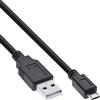 InLine 20440 Cavo Micro USB 2.0, Type-A Maschio a Type Micro-B Maschio, 1 m, Nero