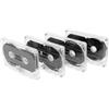 ibasenice 4pezzi Cassette Audio Vuote 60 Minuti per Registrazione Chiara, Plastico Resistente, Stile Retrò Classico per Insegnamento e Progetti DIY