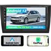 AWESAFE Autoradio (6G+128GB) per Golf 6 (2008-2016) con CarPlay e Android Auto 9 Pollici Radio Android 13 Stereo con cornice esterna, Funzione con Command di volante Navigatore DSP Bluetooth USB WIFI