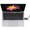 Compulocks Maclocks Compulocks Adattatore per slot di sicurezza Ledge per Macbook Pro con Touch Bar - con lucchetto con cobinazione e cavo di sicurezza