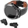 Keenso 2 in 1 Smartwatch con Auricolari Wireless, Orologio da Allarme del Timer di Previsione Meteorologica, Auricolari Che Cancellano il Rumore per Uomini