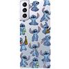 LA CASA DE LAS CARCASAS Custodia per Samsung Galaxy S21 Plus Ufficiale di Lilo & Stitch Stitch Patron Trasparente per proteggere il tuo cellulare. Cover per Samsung Galaxy in silicone flessibile con licenza ufficiale Disney