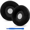 Linkidea Cuscinetti auricolari di ricambio per cuffie AKG K701, K702, Q701, Q702, K601, K612, K712, K400, K500 (velluto/nero)