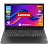 Lenovo - Notebook Pc Intel N100 4 Core fino a 3.4Ghz - Display 15,6 FHD - Ram 8Gb DDR5 SSD Nvme 512Gb - Hdmi, Usb 3.0, Wifi, Bluetooth, Webcam - Windows 11 Pronto all'uso con Libre Office