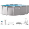 Intex 26726ND 4.57m x 1.22m Prism Frame Premium Pool Set (Includes Filter Pump, Safety Ladder, Ground Cloth, Pool Cover)