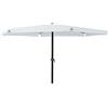 Linea Garden Friend Ombrellone ø 3 mt x 2,4 h mt Tondo Struttura in acciaio Con manovella Copertura in poliestere 160 gr/m² Bianco