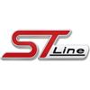 Grace's Secrets GRACE'S TECH Auto Stemmi compatibile con FORD ST Line,Tronco Logo 3D Anteriore Posteriore Adesivo Alfabeto Distintivo Sostituire Emblem Sticker Stemmi e Decorazioni per Auto