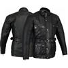 Bikers Gear Australia Bikers Gear Nero Classico Cerata e oleata pelle bovina Giacca moto moto CE1621-1 PU dimensione armatura UK44 EU54 2XL