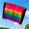 Aquilone acrobatico 110 x 230 cm Aquilone sportivo arcobaleno colorato per
