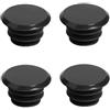 cyclingcolors 4x tappi manubrio bici da corsa plastica vintage epoca 20mm, nero