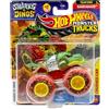 Hot Wheels Monster Trucks Team Dino Rageasaur, Sharks Vs. Dinos 7/8 [include auto schiacciata] Nuovo per il 2025! Veicolo giocattolo pressofuso in scala 1:64