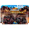 Hot Wheels Monster Trucks Demolition Doubles Star Wars Edition Darth Vader VS Chewbacca
