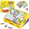 Petit Moulin Croco Bath - Gioco di logica magnetico in legno per bambini dai 4 ai 10 anni - 60 sfide e 5 livelli di difficoltà - Sviluppa il pensiero strategico - Gioco di puzzle per bambini, da soli o in famiglia