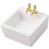 Sharplace 1:12 Mini lavabo per casa delle Bambole, Giochi di Ruolo, mobili, Giocattoli, Accessori Fai da Te per Scene di Vita, Oggetti di Scena, Paesaggio in, 4x4x1.9 Cm
