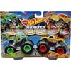 Hot Wheels Monster Trucks Demolition Double 1/64 - Auto in metallo - Buns of Steel VS All Fried Up