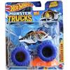 Hot Wheels Monster Trucks Piran-Ahhhh, Sripes guadagnato 3/4 include auto schiacciata