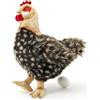 Uni-Toys - Gallina con uovo - 37 cm (altezza) - pollo peluche, uccello - peluche