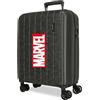 Disney Joumma Marvel Logo Valigia cabina antracite 40x55x20 cm rigida 2,8 kg chiusura TSA integrata ABS 2,8 kg 37L espandibile bagaglio a mano