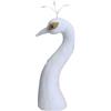 Qianly Testa di manichino pavone per decorazioni floreali, Bianco