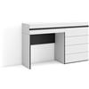 Skraut Home | Tavolo da toeletta | Tavolo da Trucco, stoccaggio | 127x75x35 cm | Con cassetto | Cassettiera | Stile moderno | Bianco
