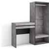 Skraut Home | Consolle Ingresso | Mobile ingresso corridoio | 130x145x35 cm | Con cassetto | Armadio Aperto | Stile moderno | Cemento