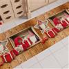 PETTI Artigiani Italiani - Tappeto Cucina Natalizio Elfo, Passatoia Cucina Antiscivolo e Lavabile, Tappeto Runner per Natale 52x280 cm, Made in Italy