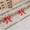 PETTI Artigiani Italiani - Tappeto Cucina Natalizio Ghirlanda, Passatoia Cucina Antiscivolo e Lavabile, Tappeto Runner per Natale 52x140 cm, Made in Italy