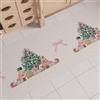 PETTI Artigiani Italiani - Tappeto Cucina Natalizio Soldatini Rosa, Passatoia Cucina Antiscivolo e Lavabile, Tappeto Runner per Natale 52x140 cm, Made in Italy