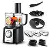 TopStrong, robot da cucina, 800 W, tritatutto, da 2 l, compatto, con 3 dischi per il taglio a fette, tritatutto, impastatore, frusta [Classe di efficienza energetic