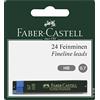 Faber-Castell 121999 - Mine super-polymer, Durezza HB, 0.7 mm, 24 pezzi