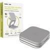 Mobile Origin Caricabatterie portatile Origin 3 in 1 Qi2 da 25 W, ultrasottile e pieghevole, Pw36, compatibile con MagSafe, argento