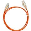 Elfcam - Set di 20 cavi patch Ethernet Cat6A ultrasottili, arancioni, 10 Gbit/s, 28 AWG, UTP, Ø 3,6 mm, 500 MHz, rame puro, per data center, 2 m