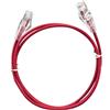 Elfcam - Set di 20 cavi patch Ethernet Cat6A ultrasottili, rossi, 10 Gbit/s, 28 AWG, UTP, Ø 3,6 mm, 500 MHz, rame puro, per data center, 5 m