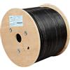 Elfcam - Bobina di cavo di rete Ethernet da 305 m | Cavo di installazione | CAT6, 23 AWG RJ45 | Gigabit LAN | Internet ad alta velocità | PC, switch, router, modem, switch (305 m, nero)