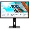 AOC P2 U32P2 Monitor PC 80 cm (31.5") 3840 x 2160 Pixel 4K Ultra HD LED Nero