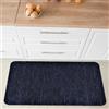 Comart - Tappeto Cucina Nancy - Antiscivolo - Lavabile in Lavatrice - Moderna Passatoia in Ciniglia - Runner per Corridoio e Cucina - Morbido e Resistente - Made in Italy - Blu - 50x75 cm