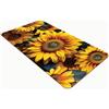 Comart - Tappeto Cucina Austin - Impermeabile - Antiscivolo - Antimacchia - Lavabile in Lavatrice - Passatoia in Poliestere - per Corridoio e Cucina - Made in Italy - Fiori Girasoli - 50x130 cm