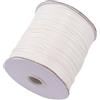 Wambere Corda di cera, 1,5 mm x 10 m, corda di cotone cerato, corda di cuoio per fai da te, per la creazione di gioielli, colore bianco