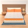 MiaSuite Topper in Memory Foam, 90x190 Alto 6 cm, Topper Singolo Sfoderabile, Rivestimento in Aloe Vera con Angoli Elastici, Dispositivo Medico, 100% Made in Italy