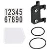 LOVIVER Staffa Porta e Portanumero con Fasce Staffa Reggisella Race Cards PP Parti Fisse per Ciclismo Accessori Portapacchi Bici da Corsa, Tubo a V