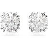 Swarovski Orecchini a lobo Constella, Taglio Round, Bianchi, Placcato rodio
