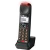 Panasonic KX-TGMA45 Telefono Cordless Digitale con Ricevitore Aggiuntivo (Non autonomo) e Base di Ricarica, LCD, Volume Alto, Modalità di Conversazione Lenta, Controllo Tono, Nero Metallizzato