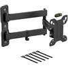 D-Line Supporto de Parete per TV da 13-27 Pollici, Full Motion, VESA 75x75 mm - 100x100 mm, supporta un peso di fino a 25 kg