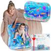 Mallie® Tappetino Tummy Time Neonato XXL, Cuscino Tummy Time Neonato: Tappeto ad Acqua Gonfiabile. Giochi Sensoriali Neonati e Giochi Tummy Time Neonato 0-3 0-6 Mesi. Regalo Nascita Bimbo Bimba
