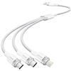 Vention Cavo Vention CTPWG 1.5M USB 2.0 A to 3in1 3A (Bianco)