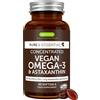 Igennus Healthcare Nutrition Omega 3 Vegan, Olio di Alghe, 400mg DHA & 200mg EPA, Ingredienti Pulit