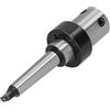Eminchu Cono Morse Conico, Manicotto per Punta con Raffreddamento Interno in Acciaio MT2 da 19,05 Mm, Adattatore R8 con Refrigerante Automatico, Ideale per Trapano Magnetico, Banco Radiale e Tornio