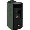 Stufe A Pellet Italia Siberia Aria New 15 kW Canalizzata Colore: Verde