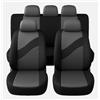 Susy Shop Coprisedili Auto Universali LS08 | Kit Anteriore e Posteriore confortevole traspirante | Fodere protezione per Sedili Utilitarie Medie Piccole | No Suv (Grigio)